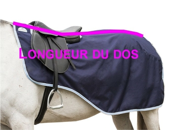 mesure couvre-reins cheval